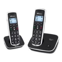SPC Teléfono Inalámbrico Comfort Kaiser Dúo 7609N para Mayores Pack Negro